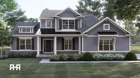 The Hopewell house plan, exterior view 1